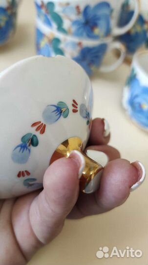 Сервиз чайный фарфор СССР бронь до 11.08