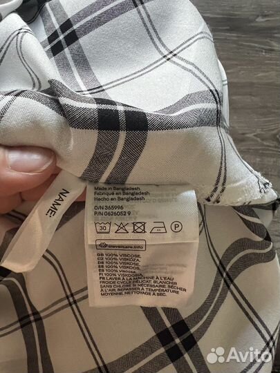 Рубашка в клетку 13-14 лет