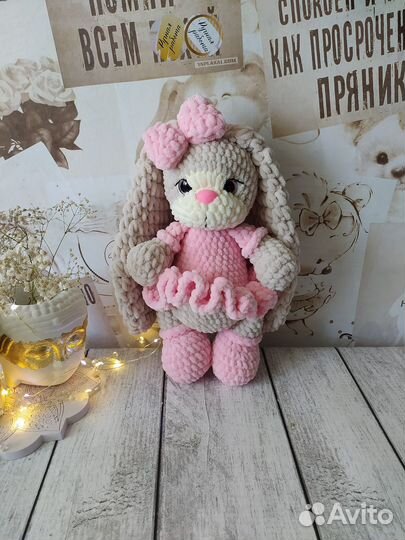 Вязаный зайка