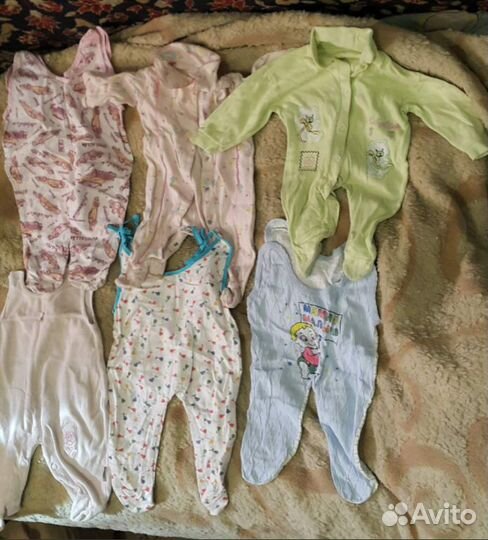 Одежда пакетом для детей 0-12 мес+др. детские вещи