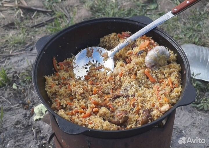 Казан чугунный с крышкой