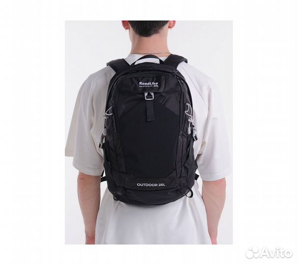 Рюкзак походный RoadLike Outdoor 25л, черный