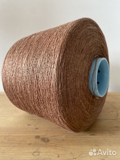 Итальянская пряжа на бобинах Лен 100