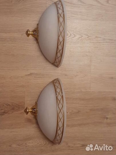 Люстра и два бра из натурального камня Италия