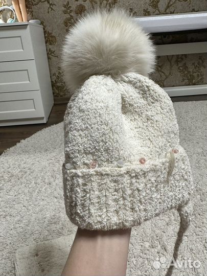 Шапка и снуд для девочки 50 52