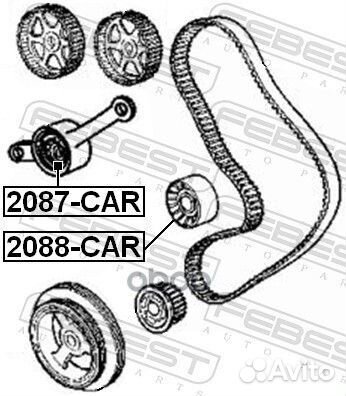 Ролик обводной ремня грм 2088CAR Febest