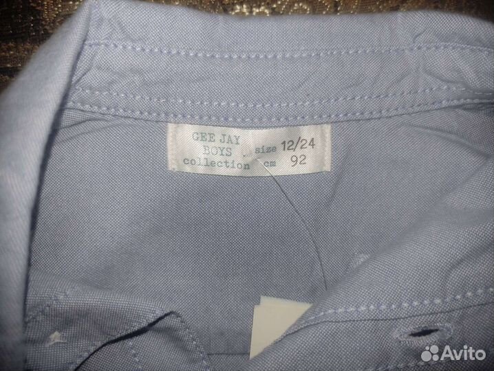 Джинсовая рубашка 92 см