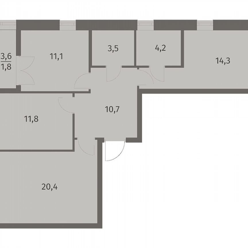 3-к. квартира, 77,7 м², 7/11 эт.