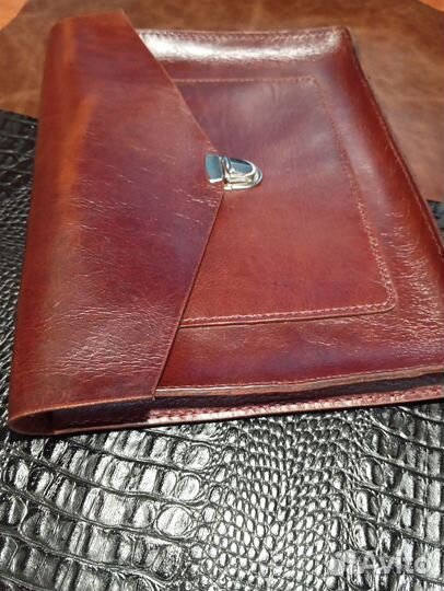 Кожаная папка для документов a4