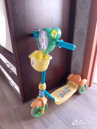Самокат детский трехколесный б/у