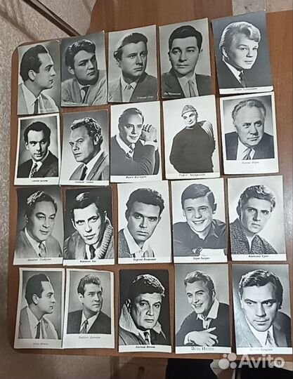 Почтовые карточки и открытки актёров кино