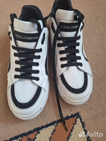 Мужские кожаные кеды