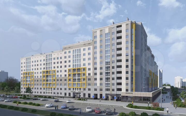 2-к. квартира, 64,6 м², 3/10 эт.