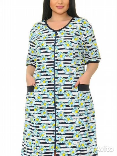 Халат домашний женский трикотажный