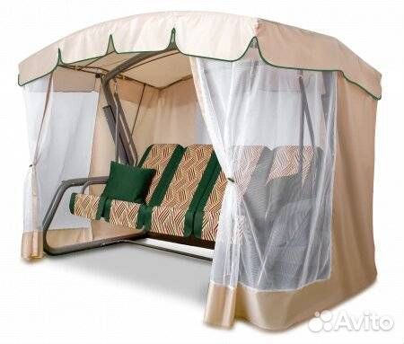 Садовые качели эдем премиум 76 Зеленые