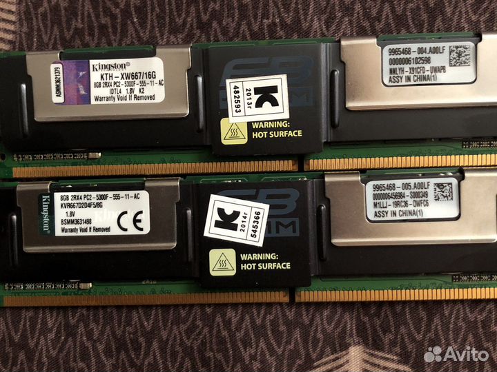 Cерверная память 1, 2, 4Gb 8gb и память для ноута