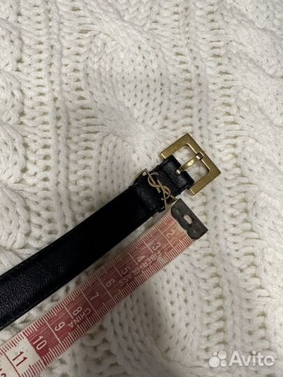 Ремень yves saint laurent 90 см ширина 2 см