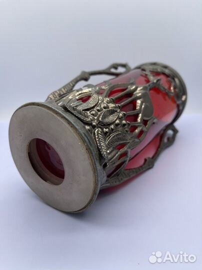 Ваза СССР стекло металл