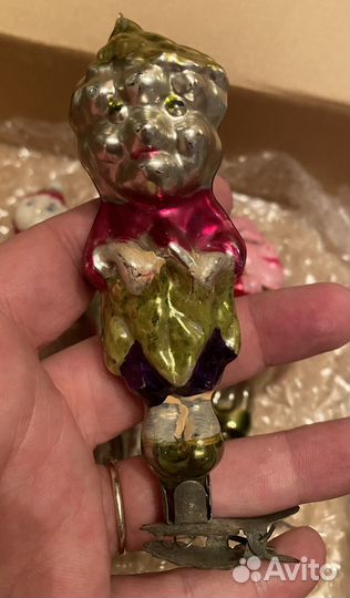 Елочные игрушки из набора Чипполино СССР