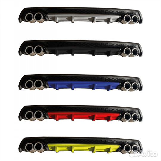 Накладка на задний бампер WV Polo