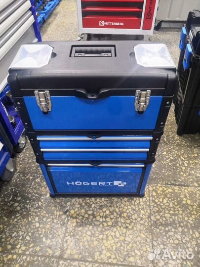 Тележка для инструментов 3 модуля металлическая