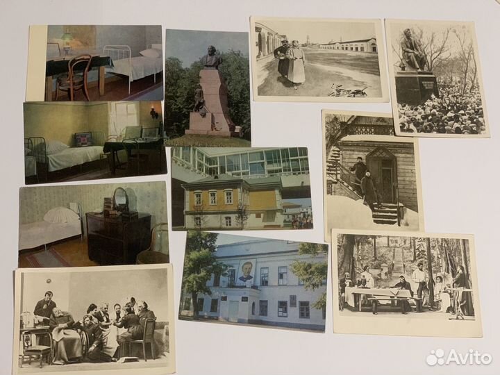 Карточки СССР открытки Ленин, Чехов, Ульяновск