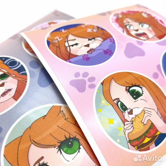 Печать ярких наклеек и стикерпаков