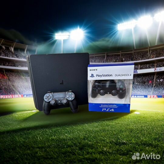 PS4 Slim Спортивный комплект 70 игр
