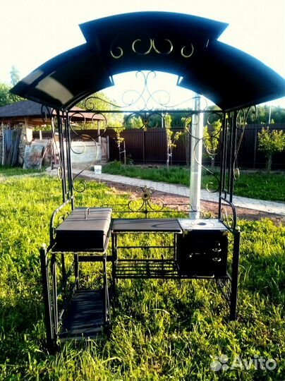 Мангал с печкой