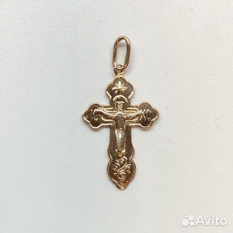 Золотой крест 585 пробы