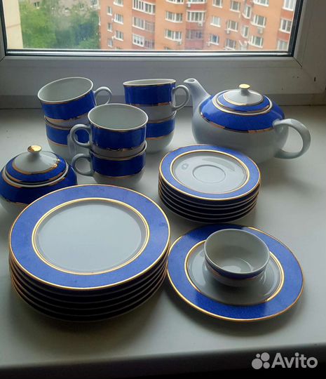 Чешский чайный сервиз Thun. 22 предмета