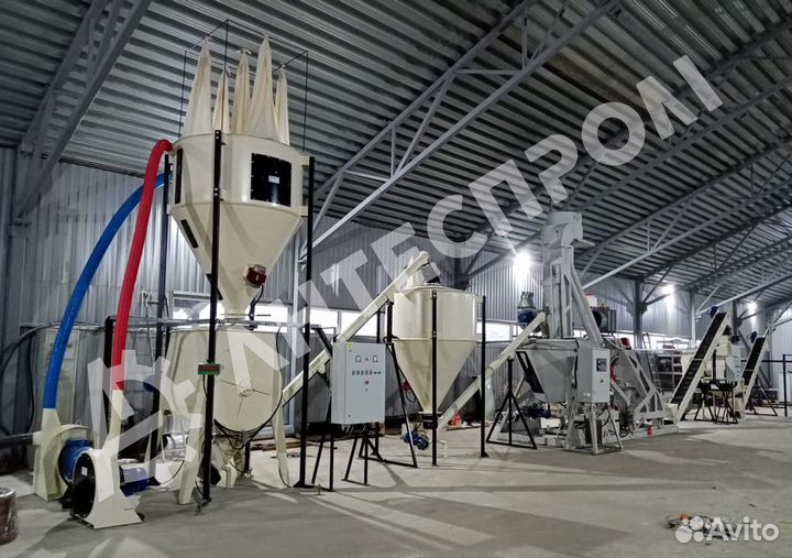 Линия гранулирования комбикорма, пеллет, лузги