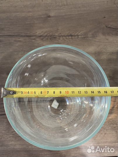 Большая ваза под цветы, стекло