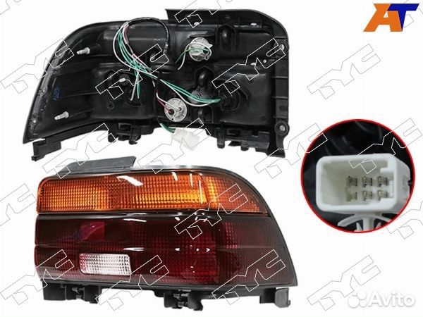 Фонарь задний toyota corolla 91-02 E10