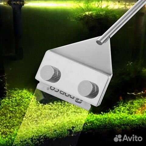 Скребок с лезвием для чистки стекла аквариума