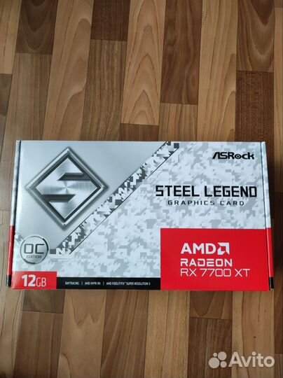 Видеокарта asrock Radeon RX 7700 XT steel legend