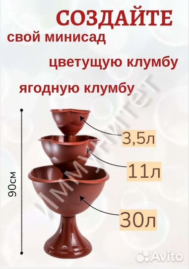 Кашпо многоярусные водопад, вазоны