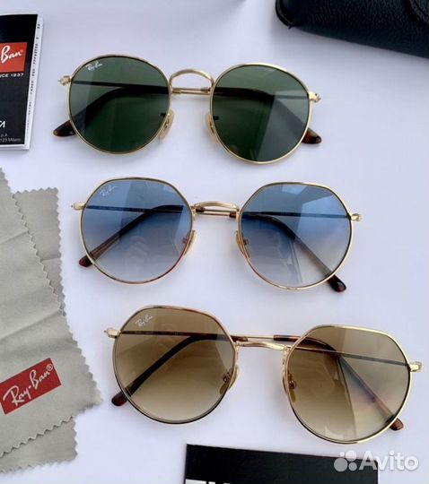 Очки ray ban Jack коричневые