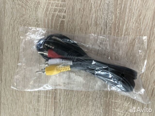 Кабель аудио 3хrca (m) - Jack 3.5 (m), 1,8 м