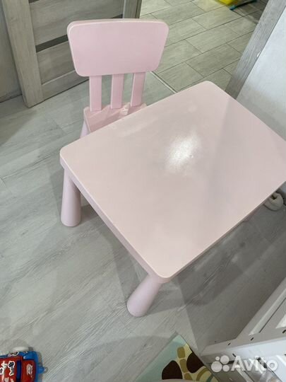Стол и стул детский IKEA mammut