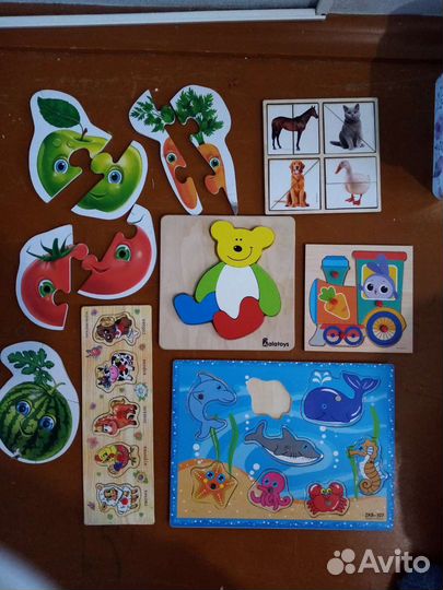 Детские сортеры, рыбалка, вкладыши