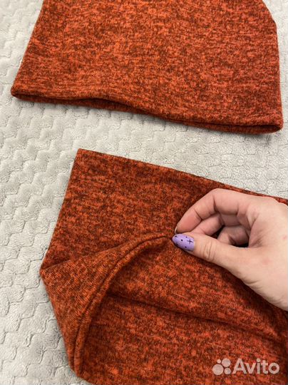 Комплект шапка и шарф женский