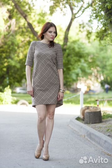 Платье в клетку