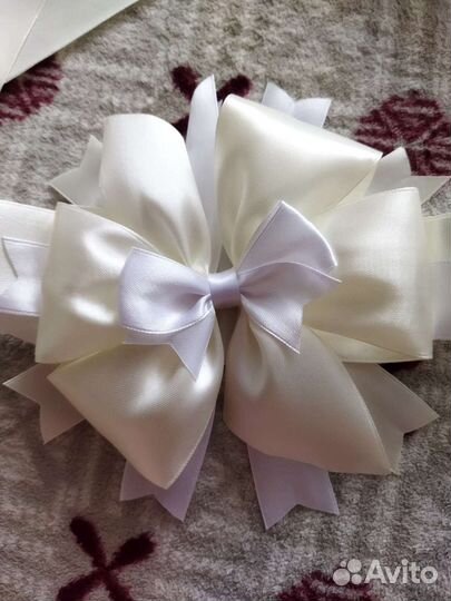Бант атласный на выписку