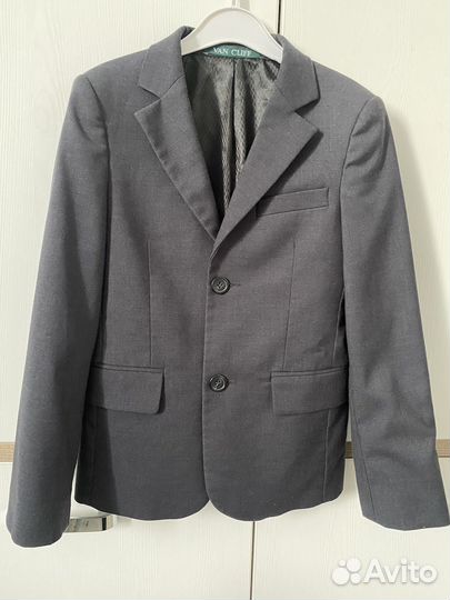 Серый школьный костюм для мальчика Van cliff 134