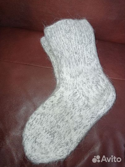 Носки шерстяные ручной вязки