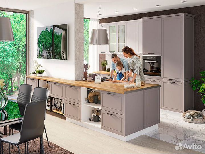 Кухня Кельн корпус шн 600 бел фасад шн 600 софт то