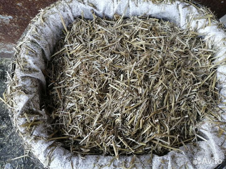 Солома измельченная