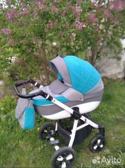 Коляска adamex 3 в 1 бу