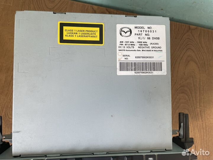 Автомагнитола mazda 6gj